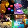 4Pcs Submersible RGB LED Lights IP68 Waterproof Underwater Color Changing Lamps Remote Control