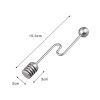 Curved Handle Honey Mixer Stainless Steel Honey and Syrup Dipper Honey Stirrer Spoon for Pot Jar Container