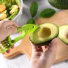 Multifunctional Avocado Cutter Corer Butter Fruit Slicer Peeler Pulp Separator Plastic Knife Kitchen Tools Gadgets Accessories