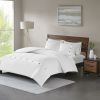 3 Piece Cotton Waffle Weave Duvet Cover Set