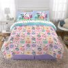 Kids Bed in a Bag;  Comforter and Sheets;  Pink and Blue;  DreamWorks;  Twin | Fu'll