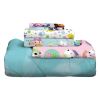 Kids Bed in a Bag;  Comforter and Sheets;  Pink and Blue;  DreamWorks;  Twin | Fu'll